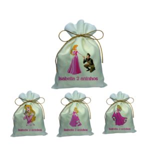 Saquinho de Tecido Personalizado – Aurora Bela Adormecida