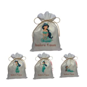 Saquinho de Tecido Personalizado – Jasmiine Mod 2